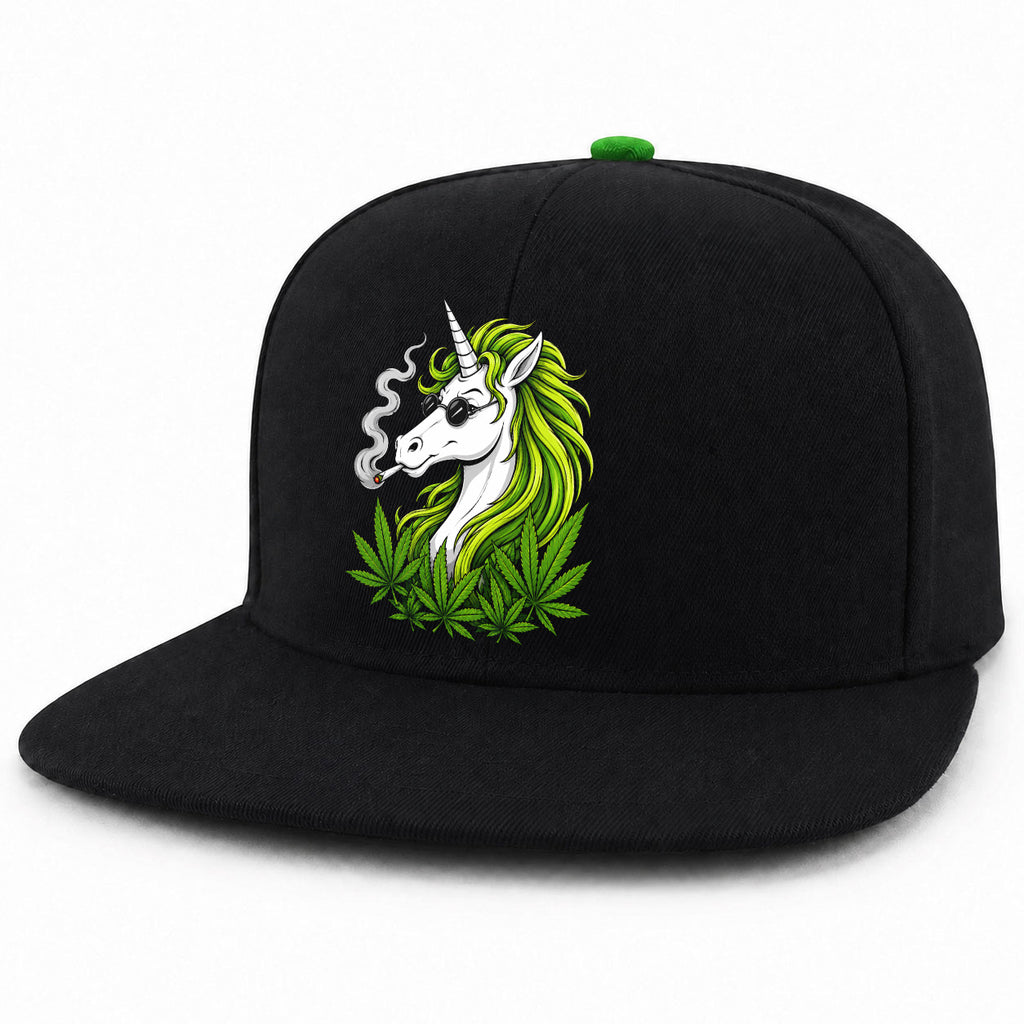 Stoner Unicorn Cannabis Snapback Hat