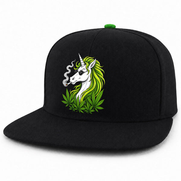 Stoner Unicorn Cannabis Snapback Hat