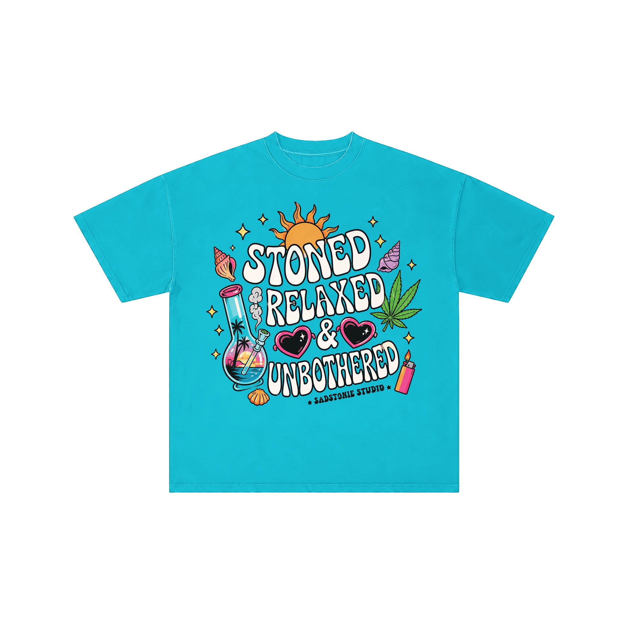 Stoned Relaxed Unbothered Retro Graphic Tee
