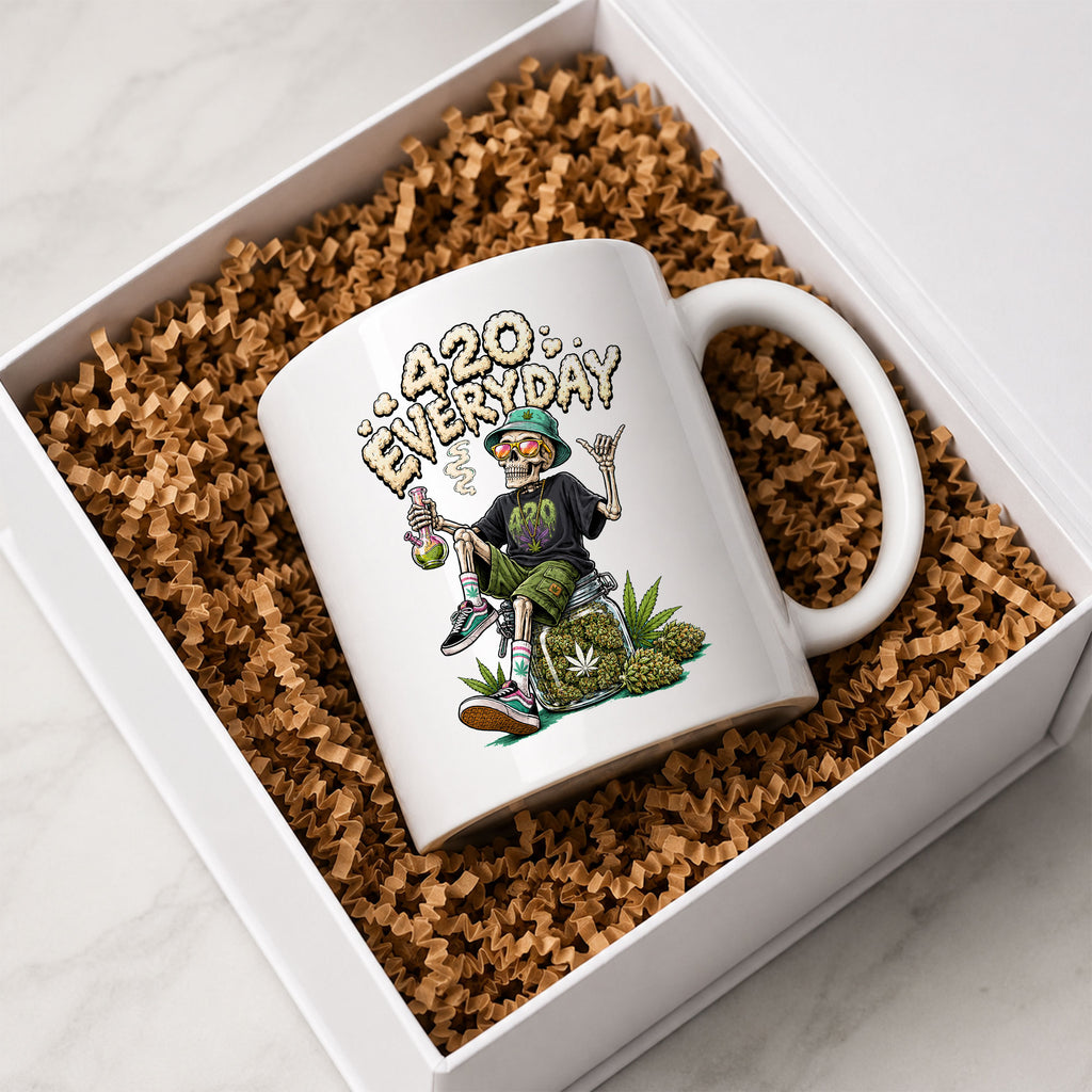 420 Everyday Skeleton Stoner Coffee Mug