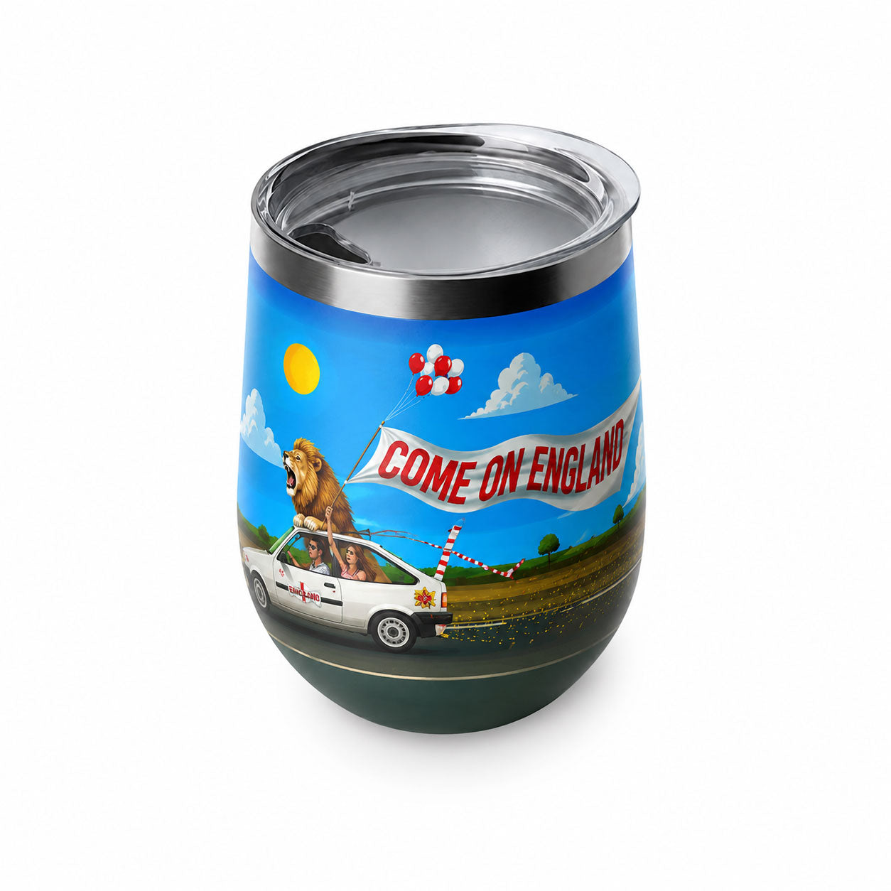 England Football Fan Insulated Wine Tumbler