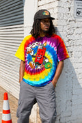 Lighter Character Tie-Dye Graphic Tee