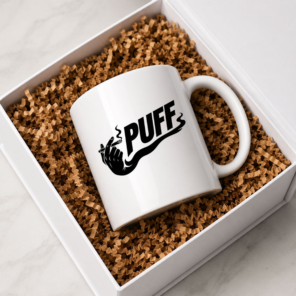 Puff Smoking Hand Graphic Ceramic Mug