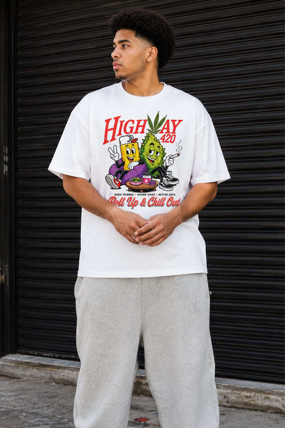 Highway 420 Roll Up Graphic Tee