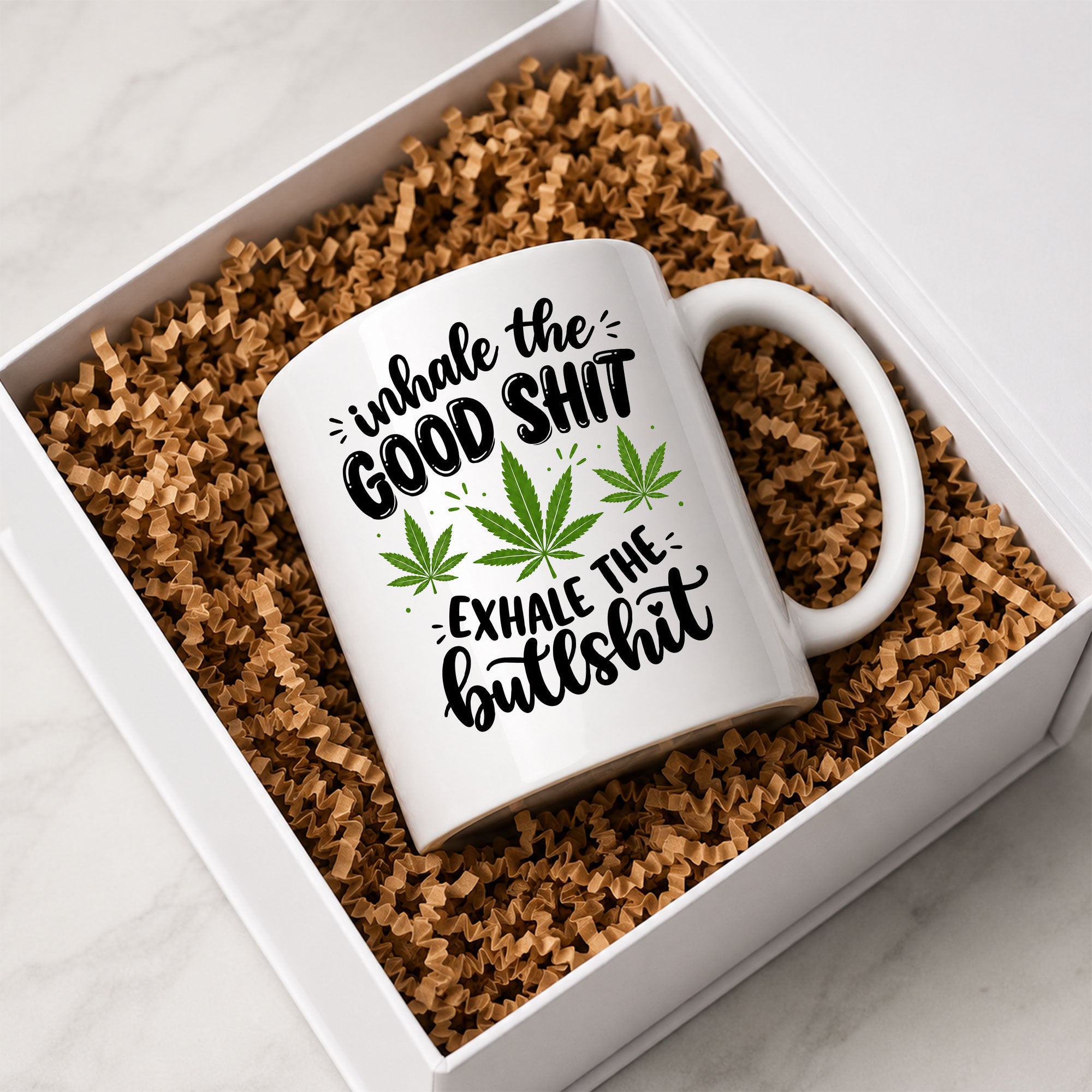 Inhale the Good Shit Funny Ceramic Coffee Mug