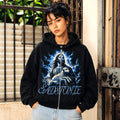 Jesus Holding Lamb Black Zip Hoodie