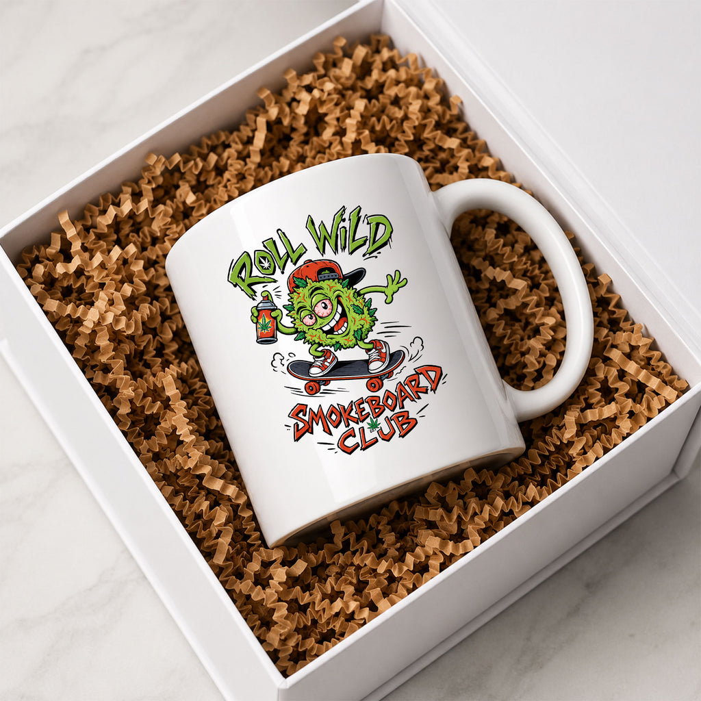 Roll Wild Smokeboard Club Ceramic Mug