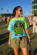 Higher Vibes Alien Lime Tie Dye Tee