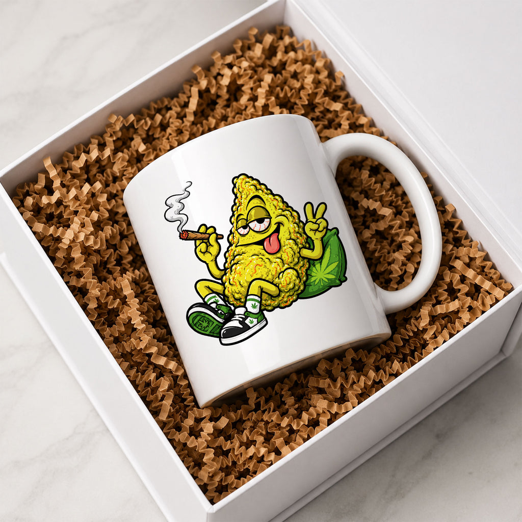 Peace Out Nug Ceramic Coffee Mug