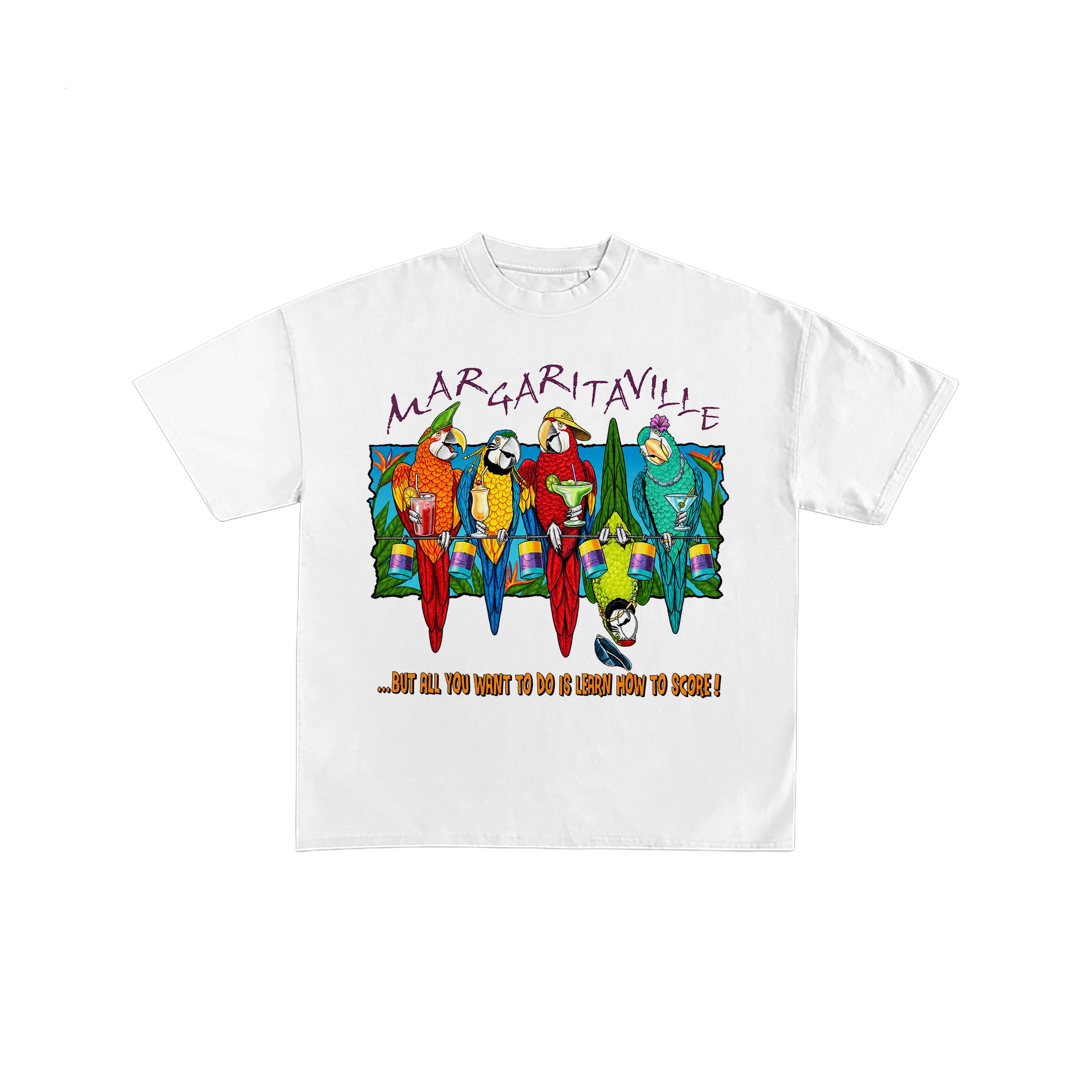 Margaritaville Parrot Tropical Graphic Tee