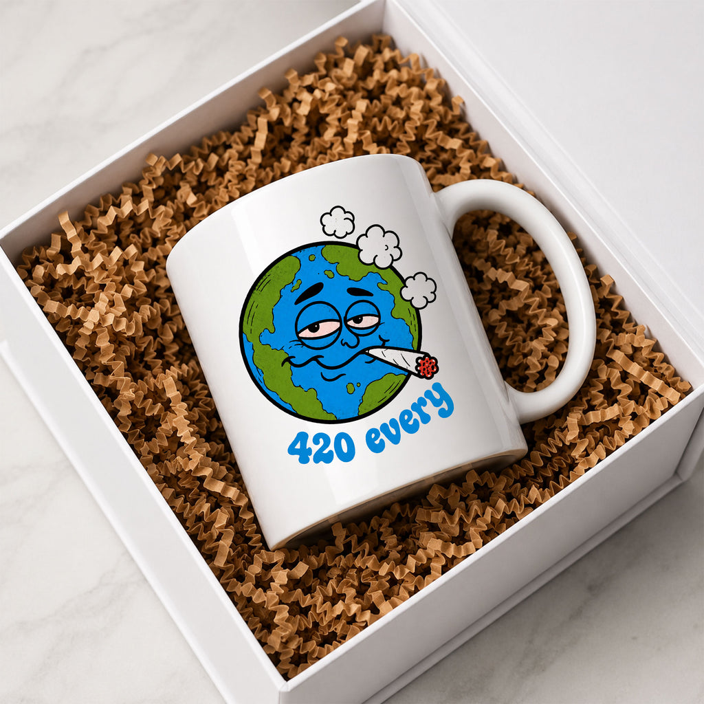 Funny 420 Earth Ceramic Coffee Mug