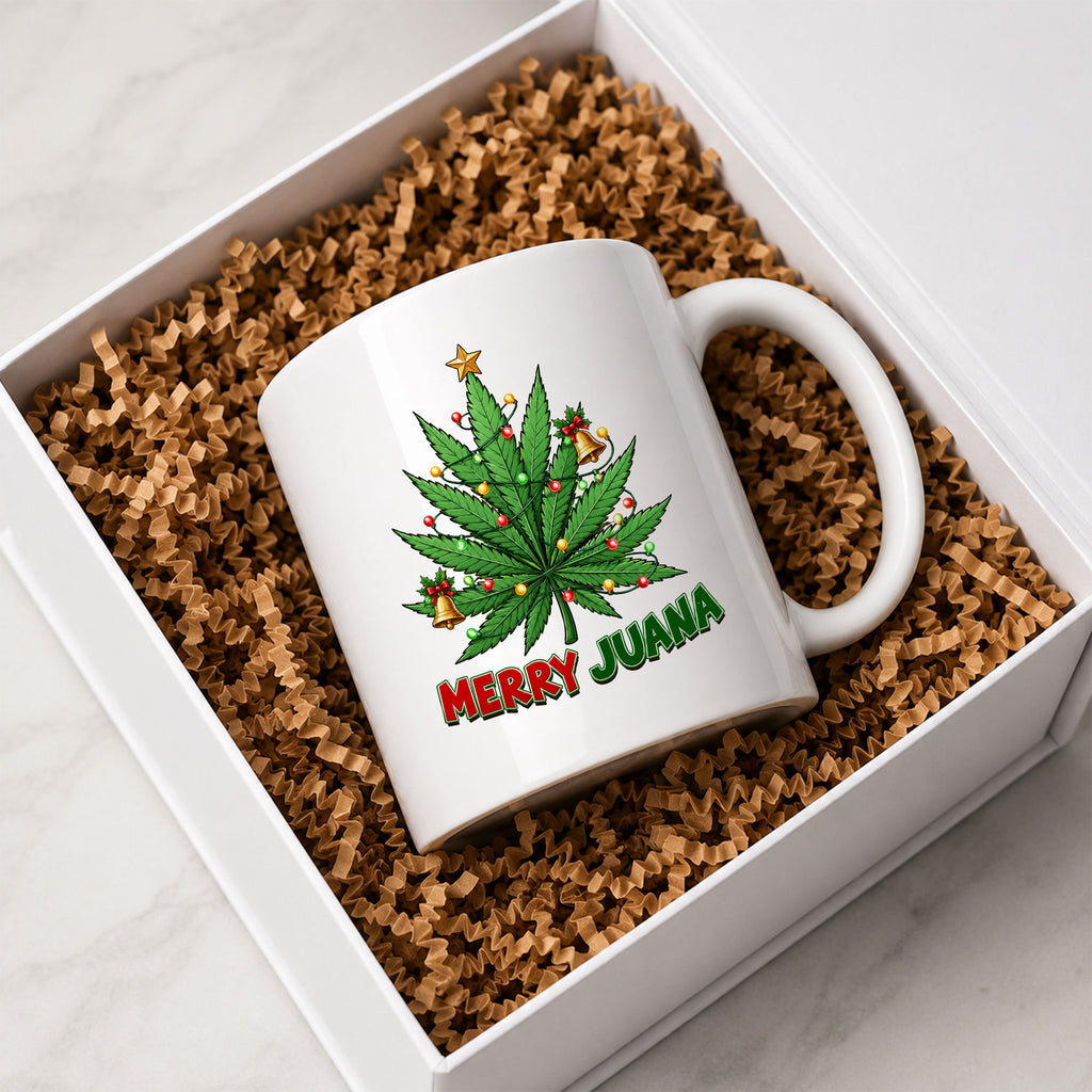 Merry Juana Christmas Tree Ceramic Coffee Mug