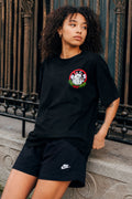 Stoned All Day Cat Graphic Black T-Shirt