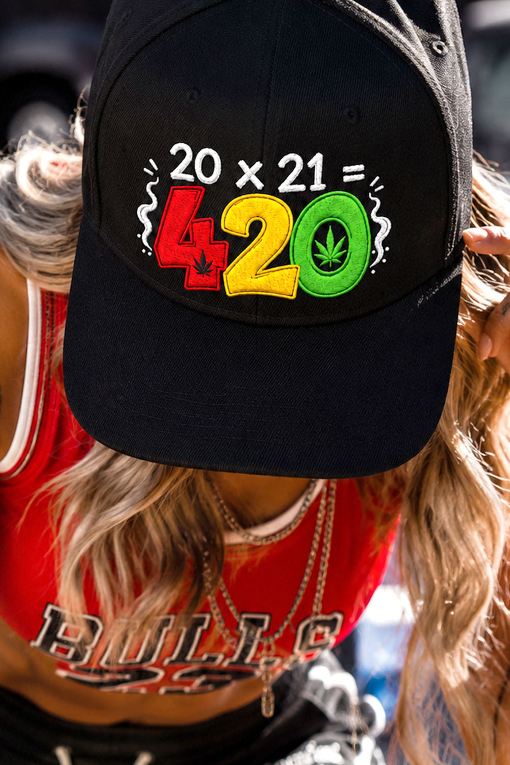 420 Math Equation Rasta Snapback Hat