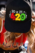 420 Math Equation Rasta Snapback Hat