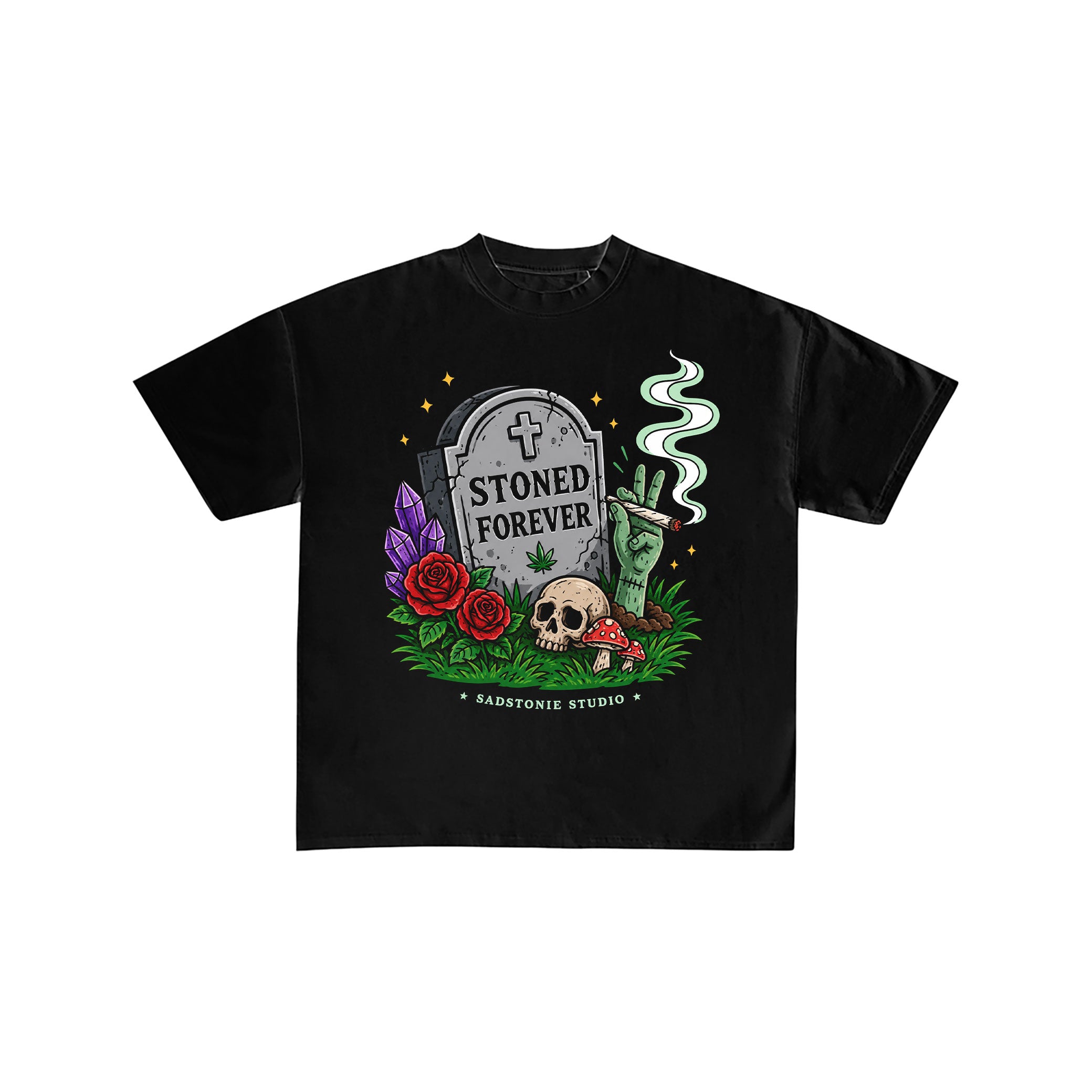 Stoned Forever Gothic Vintage Graphic Tee