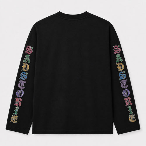 420 Jeweled Character Long Sleeve Shirt