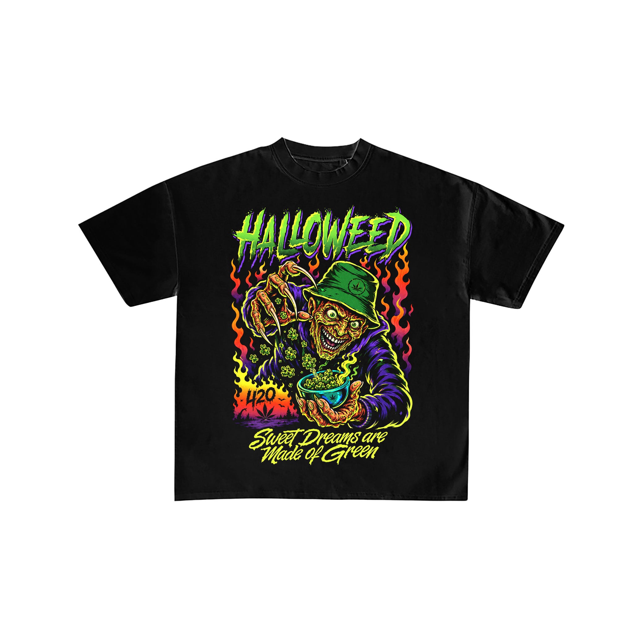Halloweed Freddy Cannabis Graphic T-Shirt
