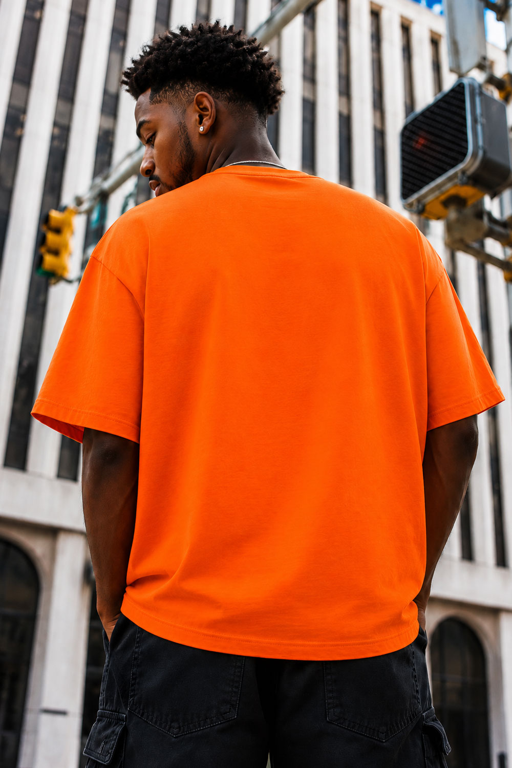 Roll Up Zone Out Orange Graphic Tee