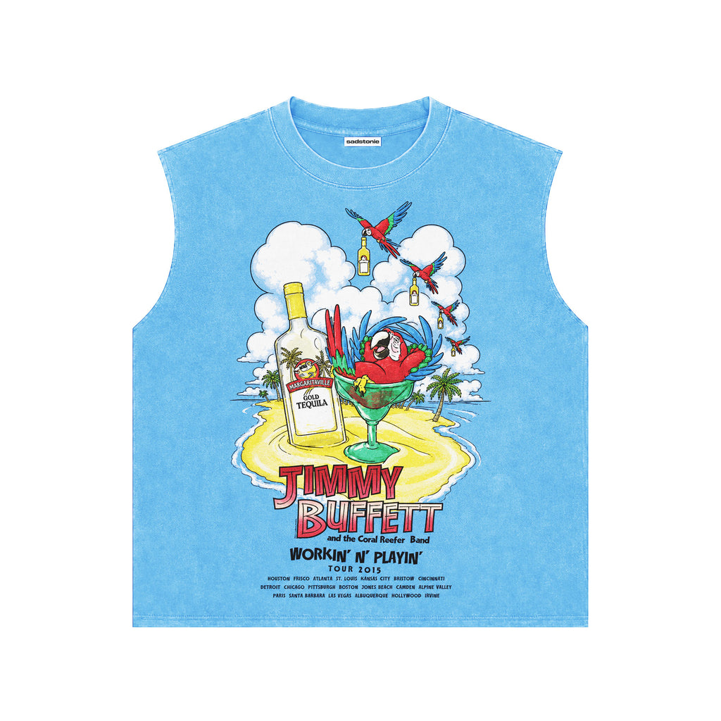 Jimmy Buffett Workin' N' Playin' 2015 Tank Top