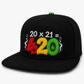 420 Math Equation Rasta Snapback Hat