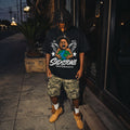 Save Our Earth Angel Boy Black Graphic Tee