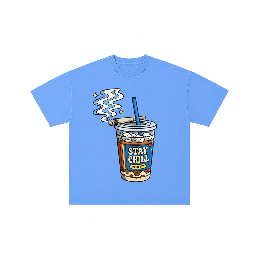 Stay Chill Iced Coffee Retro Graphic Tee