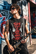 Turn It Up Rock Vintage Crop Tank