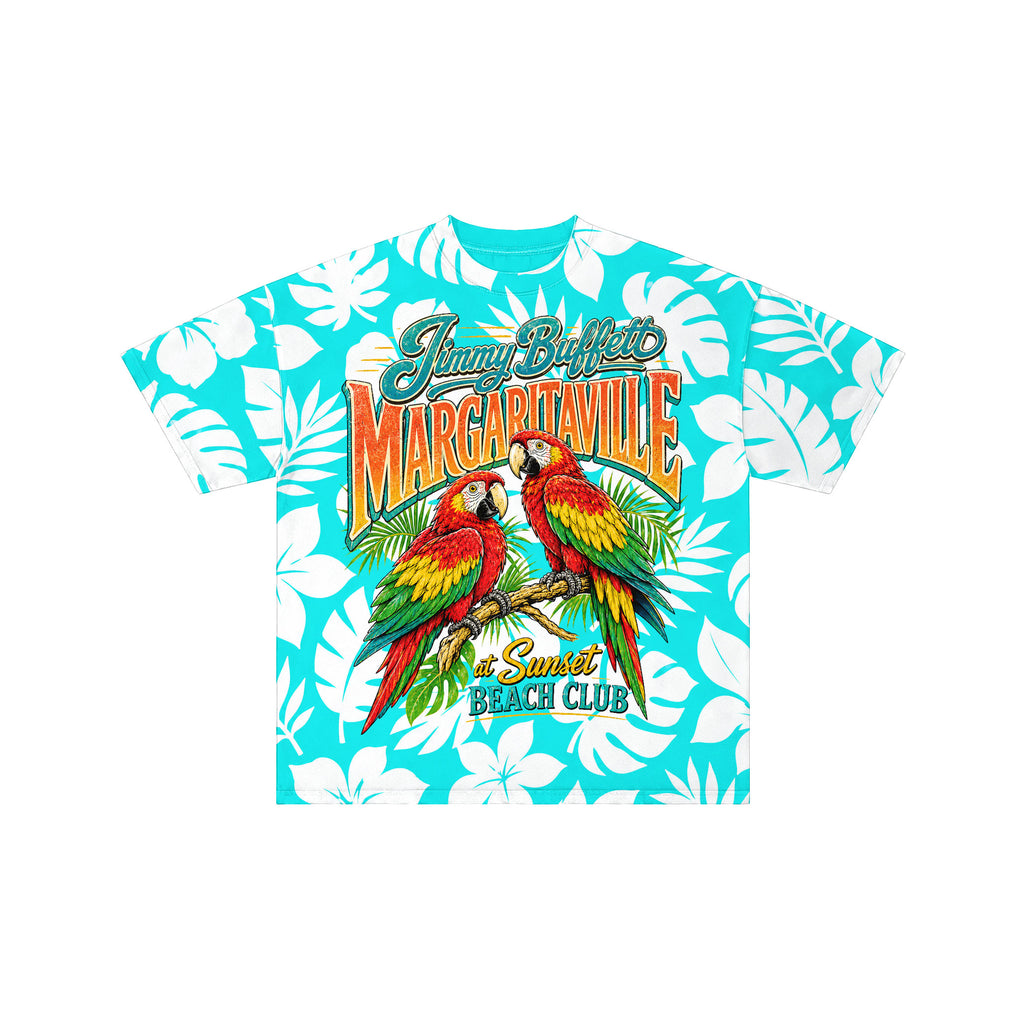 Jimmy Buffett Sunset Beach Club Teal Tee