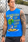 Rumbuddy Up There Likes Me Blue Tank Top