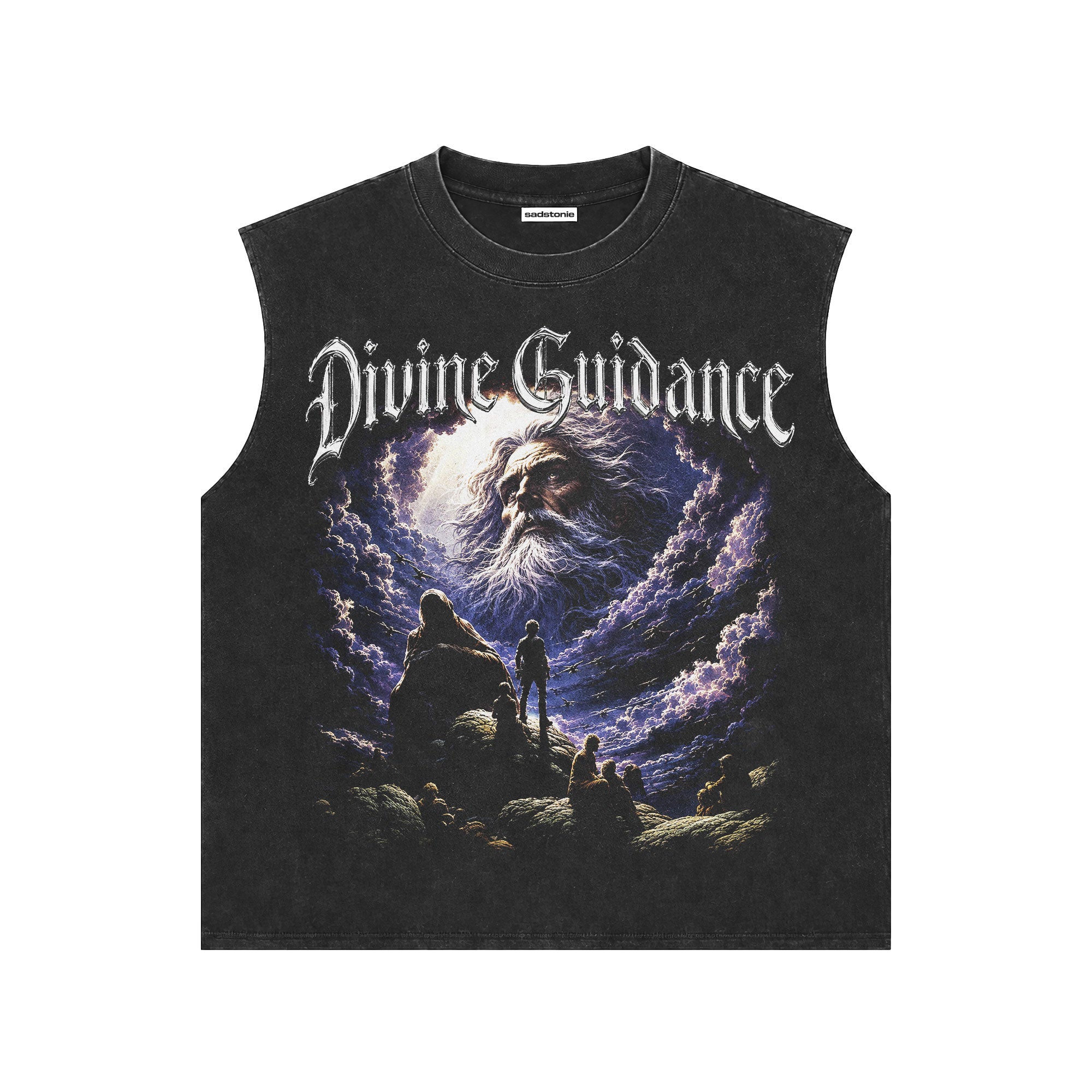 Divine Guidance Vintage Graphic Muscle Tee
