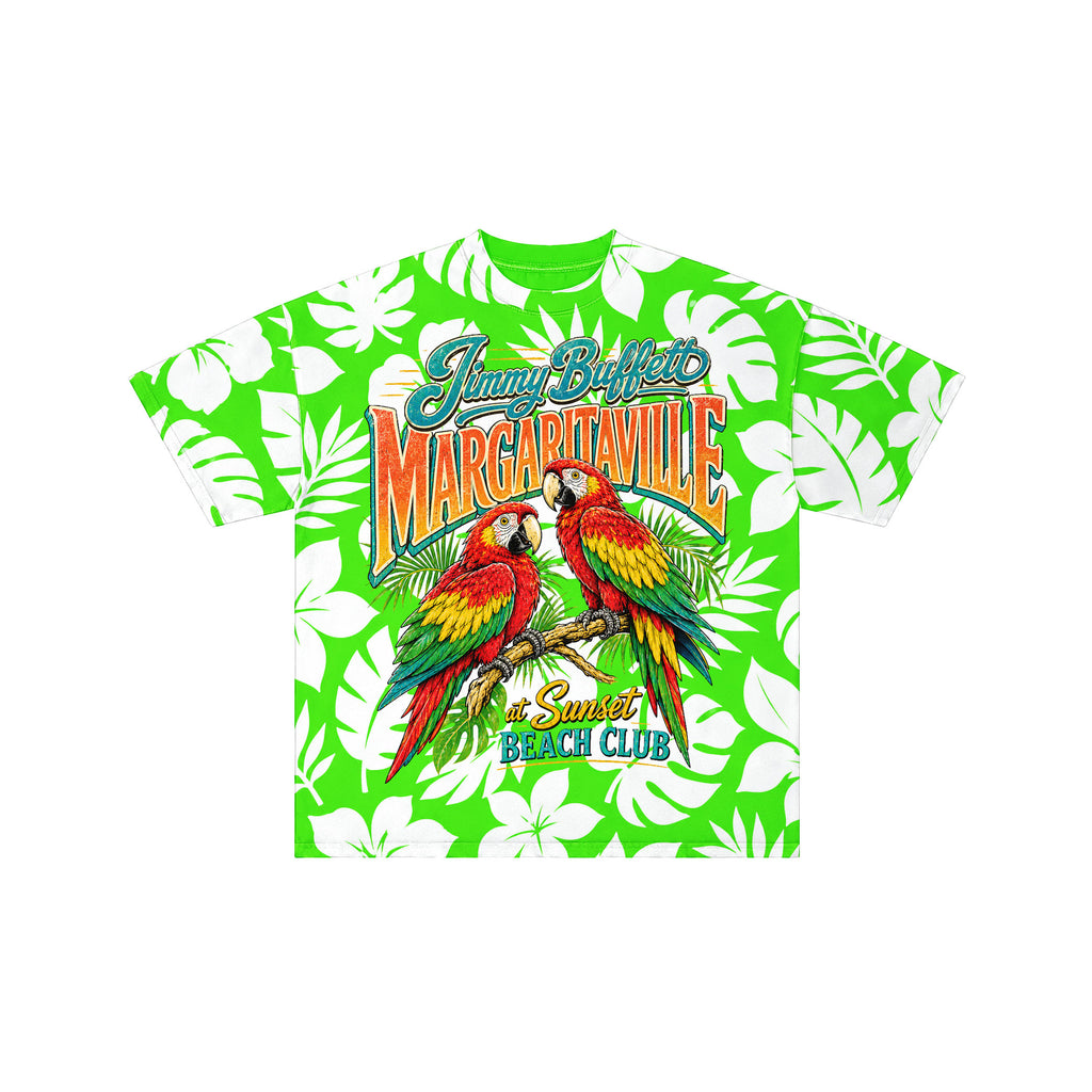 Jimmy Buffett Sunset Beach Club Green Tee