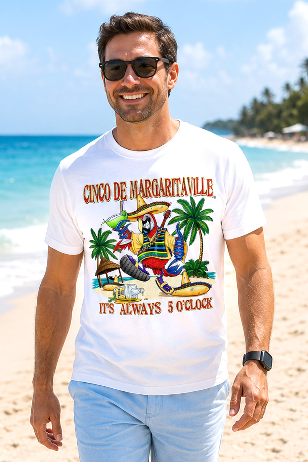 Cinco De Margaritaville Graphic T-Shirt