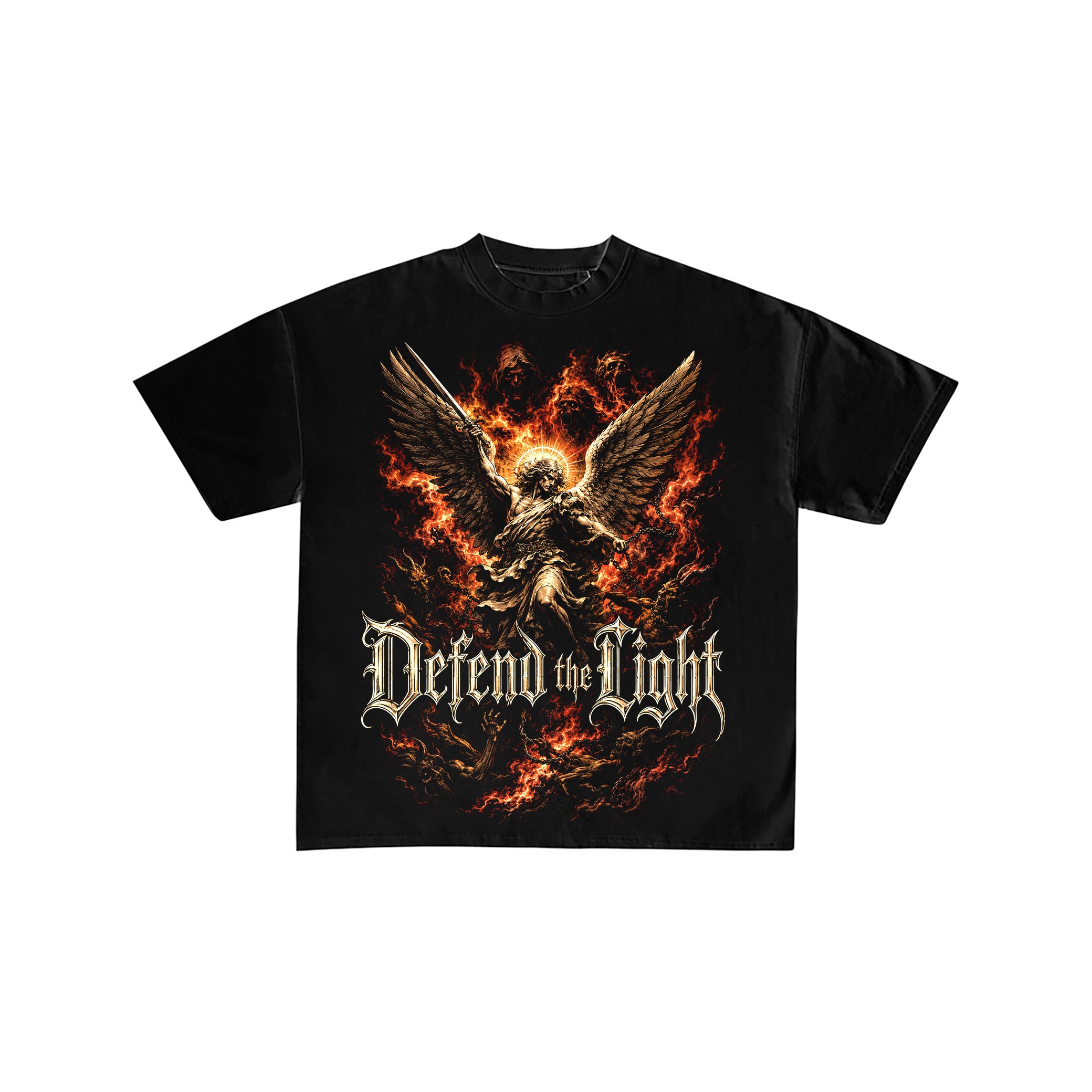 Defend the Light Angel Graphic T-Shirt