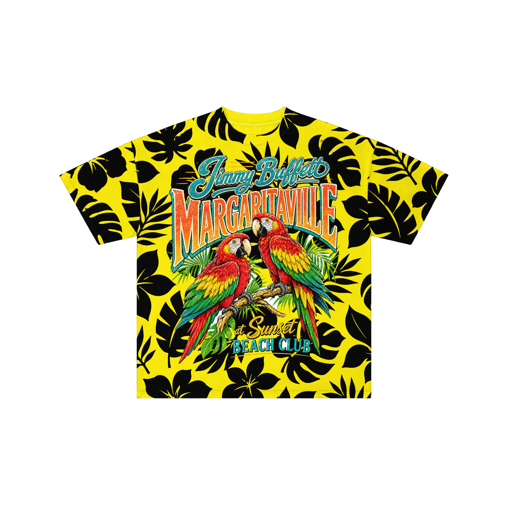 Jimmy Buffett Sunset Beach Club Yellow Tee