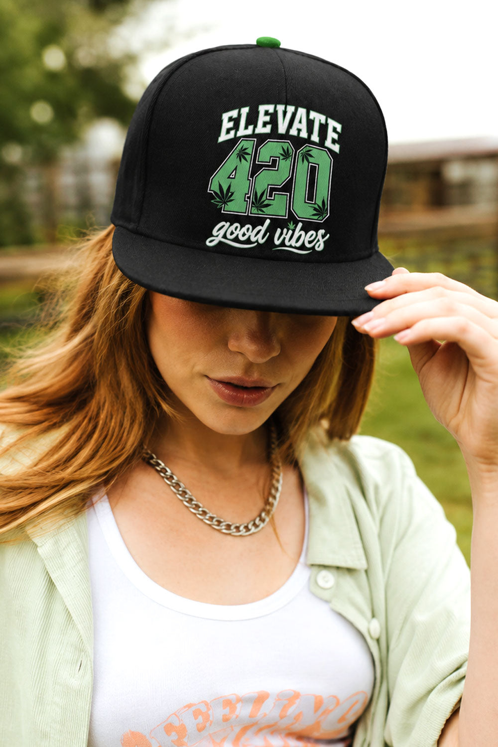 Elevate 420 Good Vibes Snapback Hat