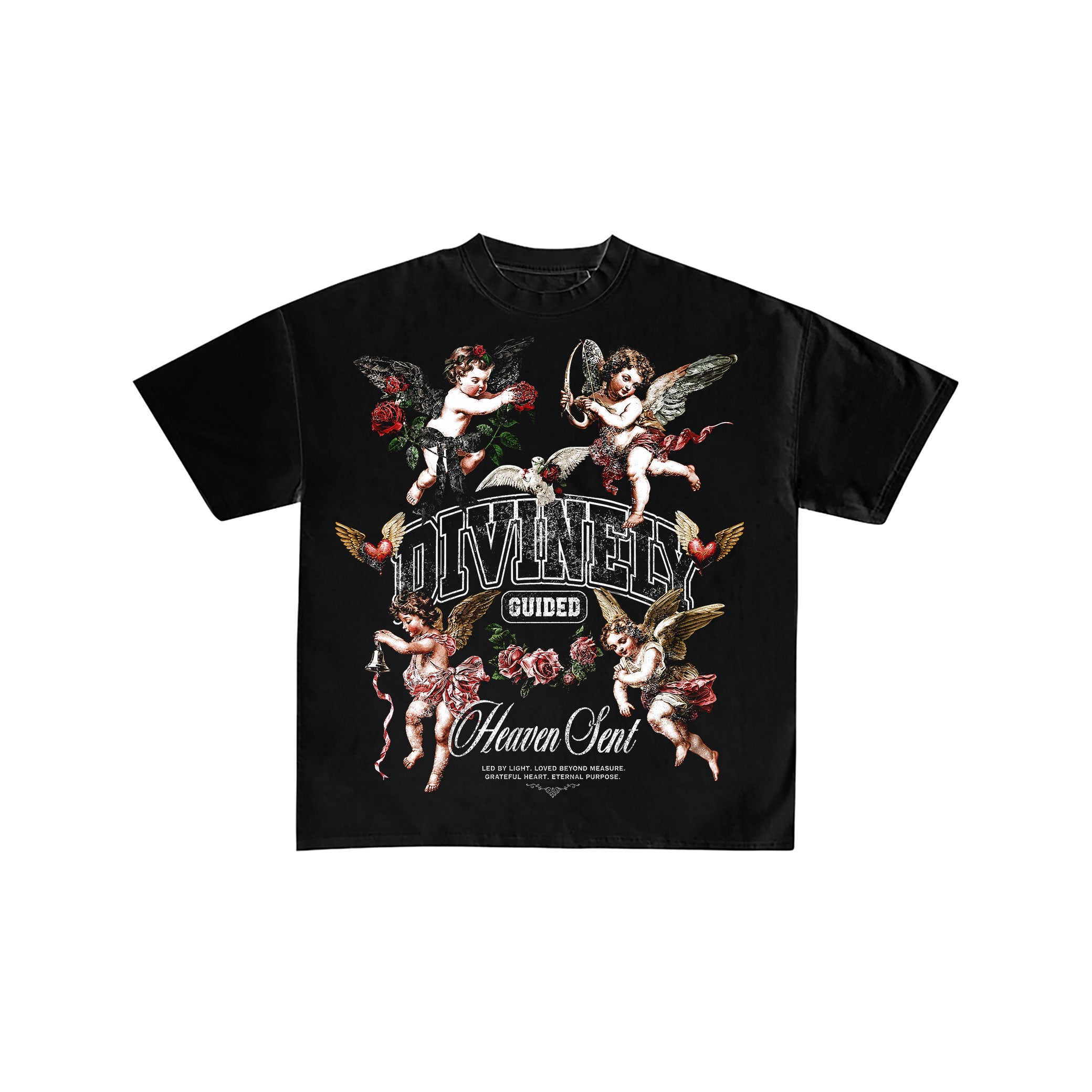 Divinely Guided Heaven Sent Graphic T-Shirt