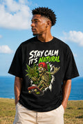 Stay Calm It's Natural Skeleton Tee
