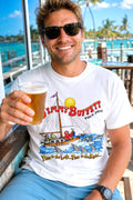 Jimmy Buffett 2011 Tour Fins White T-Shirt