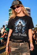 Grace Prevails Jesus Christian Graphic Tee