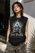 Grace Prevails Jesus Vintage Crop Tank