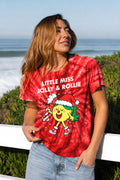 Little Miss Jolly & Rollie Holiday Tie Dye Tee
