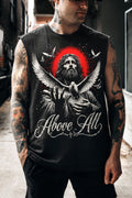 Above All Jesus Dove Graphic Muscle Tee