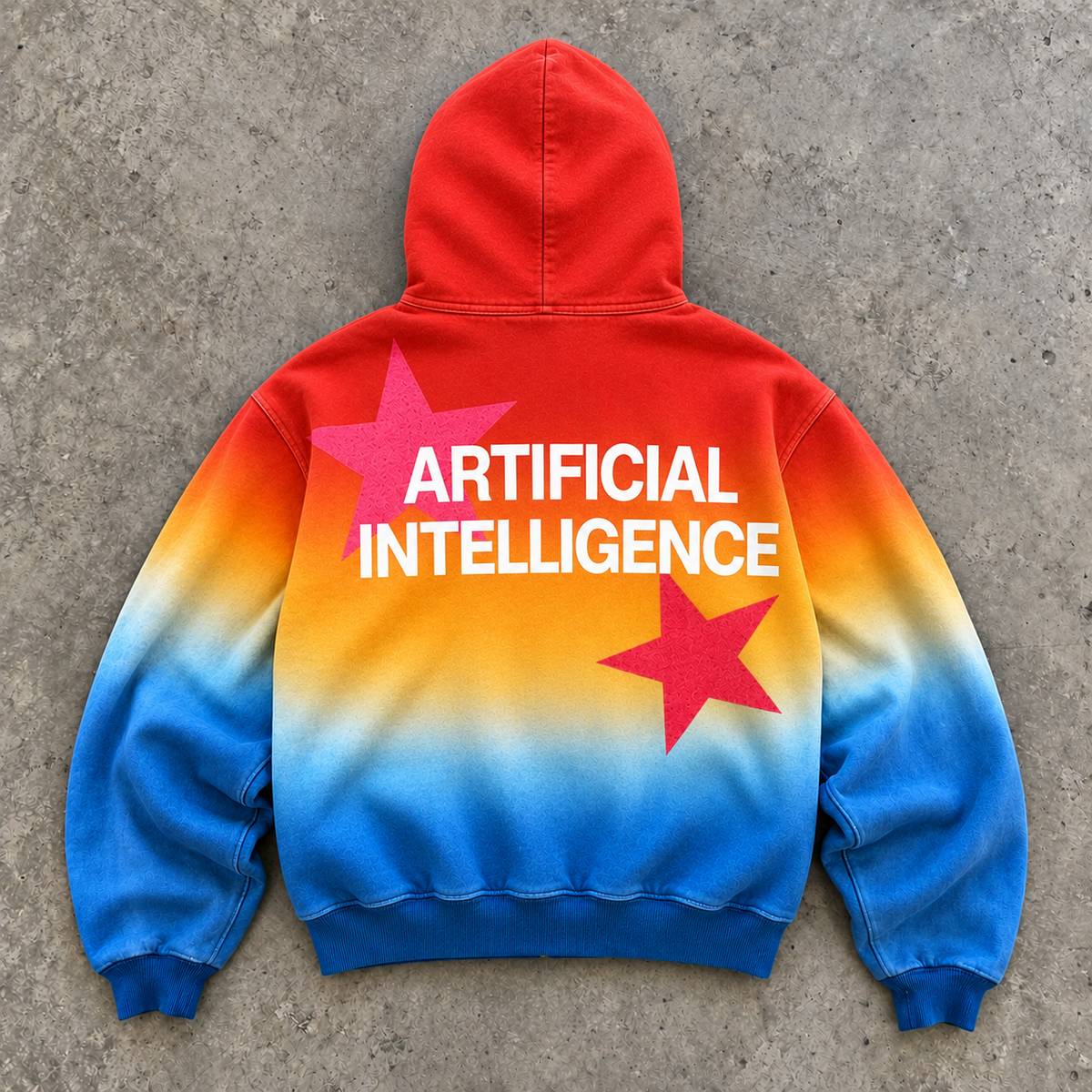 Artificial Intelligence Gradient Stars Zip Hoodie