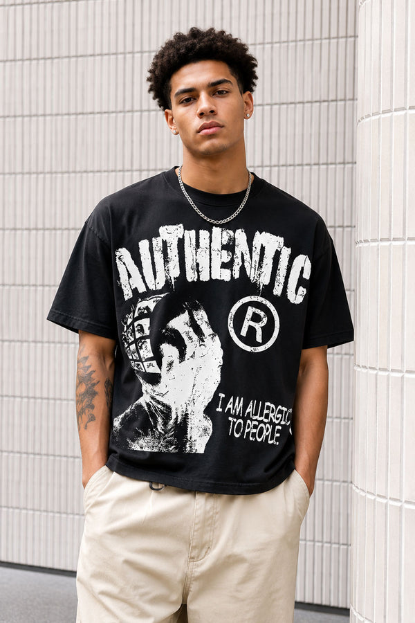 Authentic I Am Allergic To People T-Shirt