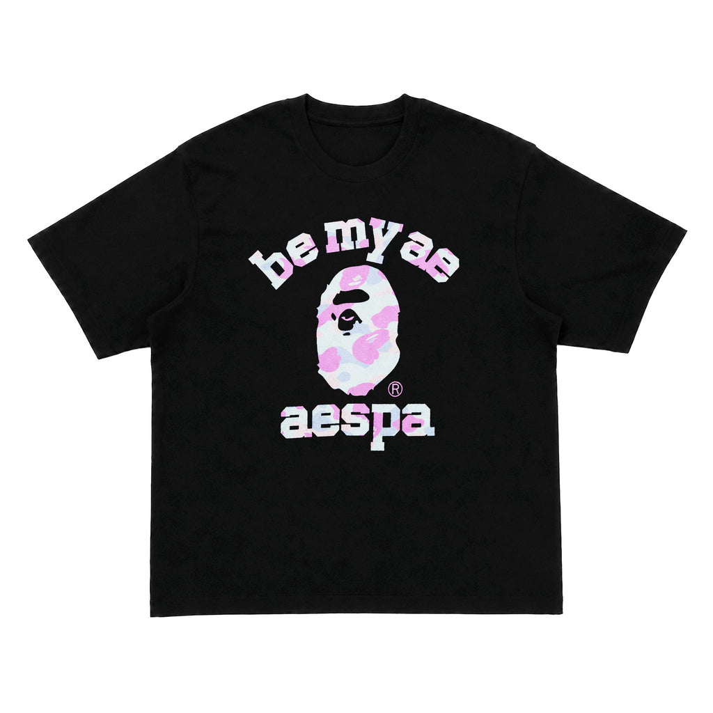 BAPE x aespa Be My Ae Black T-Shirt