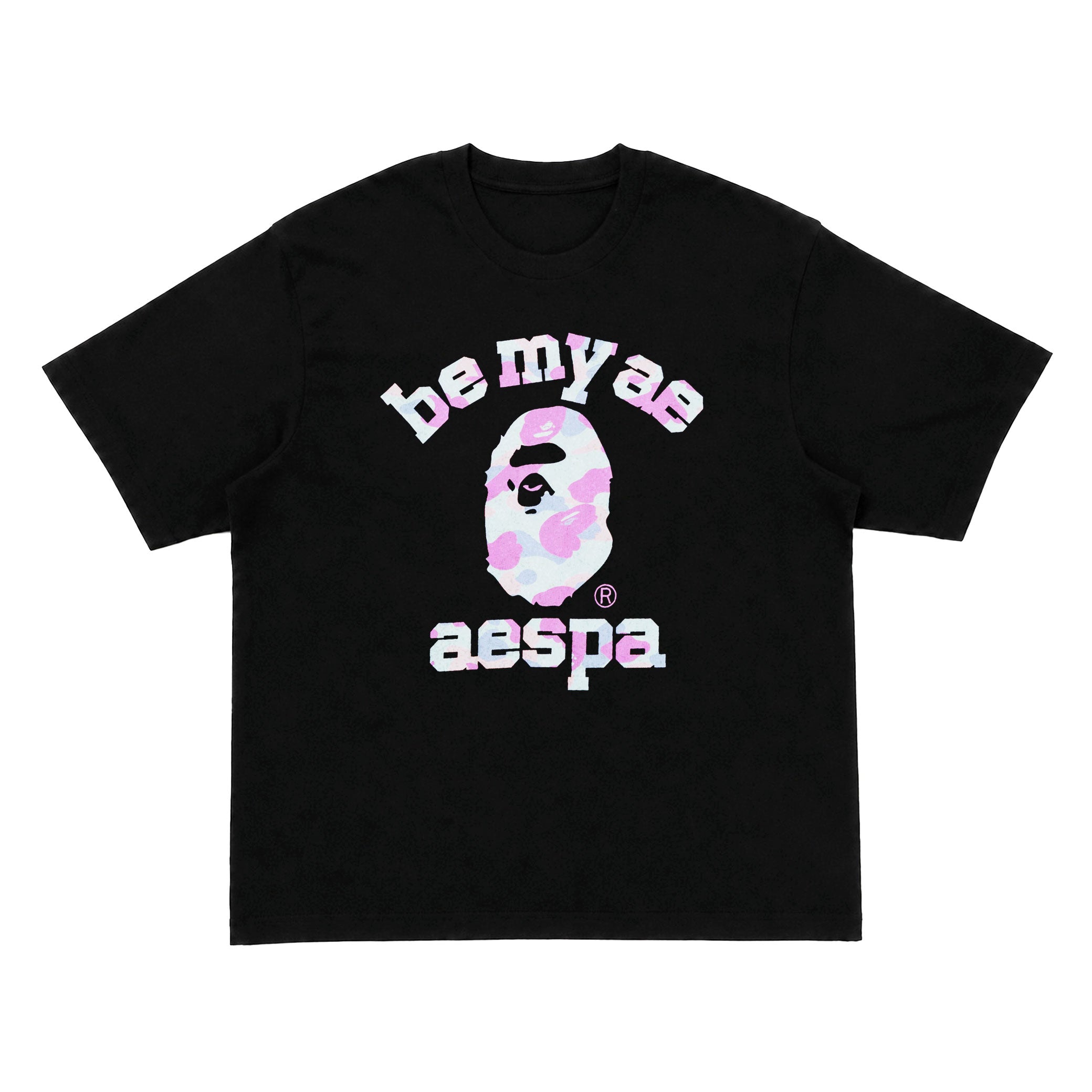 BAPE x aespa Be My Ae Black T-Shirt