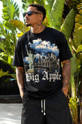 Big Apple New York City Graphic Oversized Tee