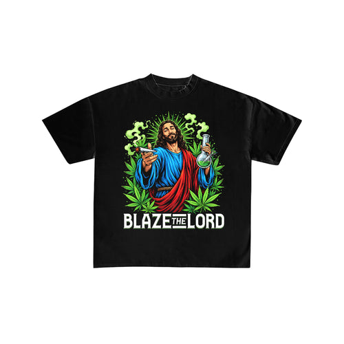 Blaze the Lord Jesus Black Graphic T-Shirt