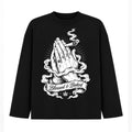 Blessed & Baked 420 Praying Hands Long Sleeve Tee